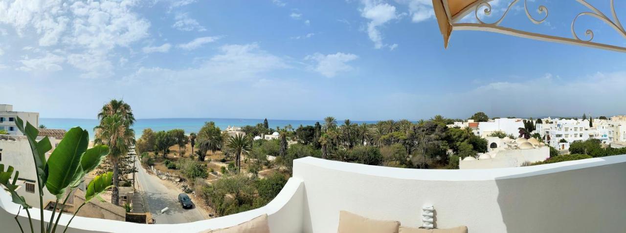 Roof Top Pied Dans L'Eau Panoramic View, 80 Meters From Seaside Appartement Hammamet Buitenkant foto