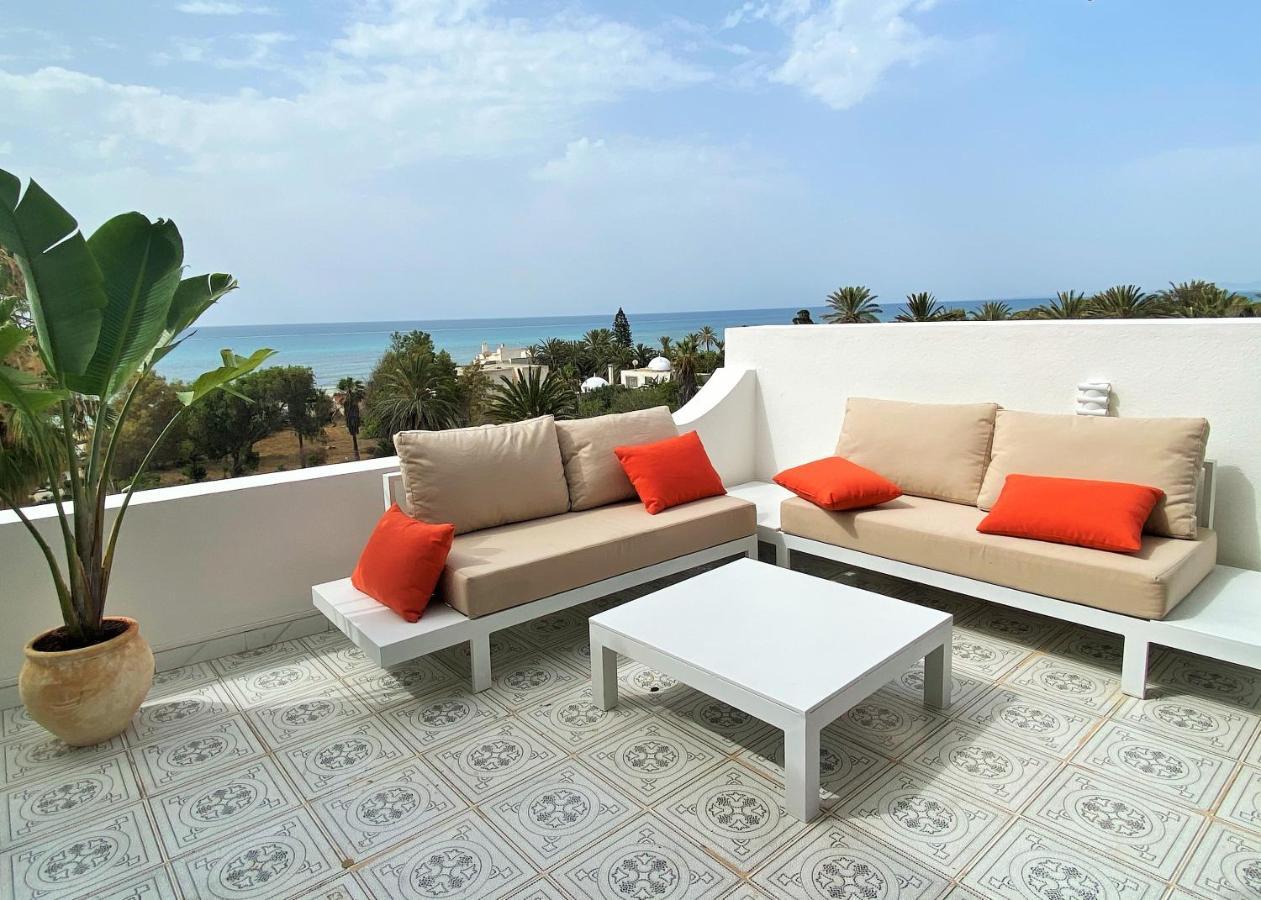 Roof Top Pied Dans L'Eau Panoramic View, 80 Meters From Seaside Hammamet Buitenkant foto