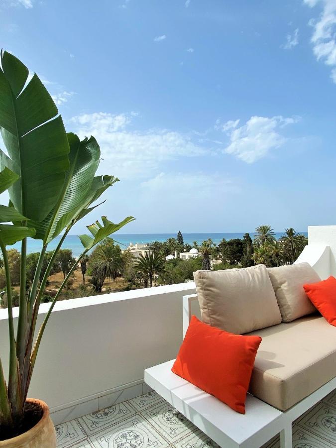 Roof Top Pied Dans L'Eau Panoramic View, 80 Meters From Seaside Appartement Hammamet Buitenkant foto