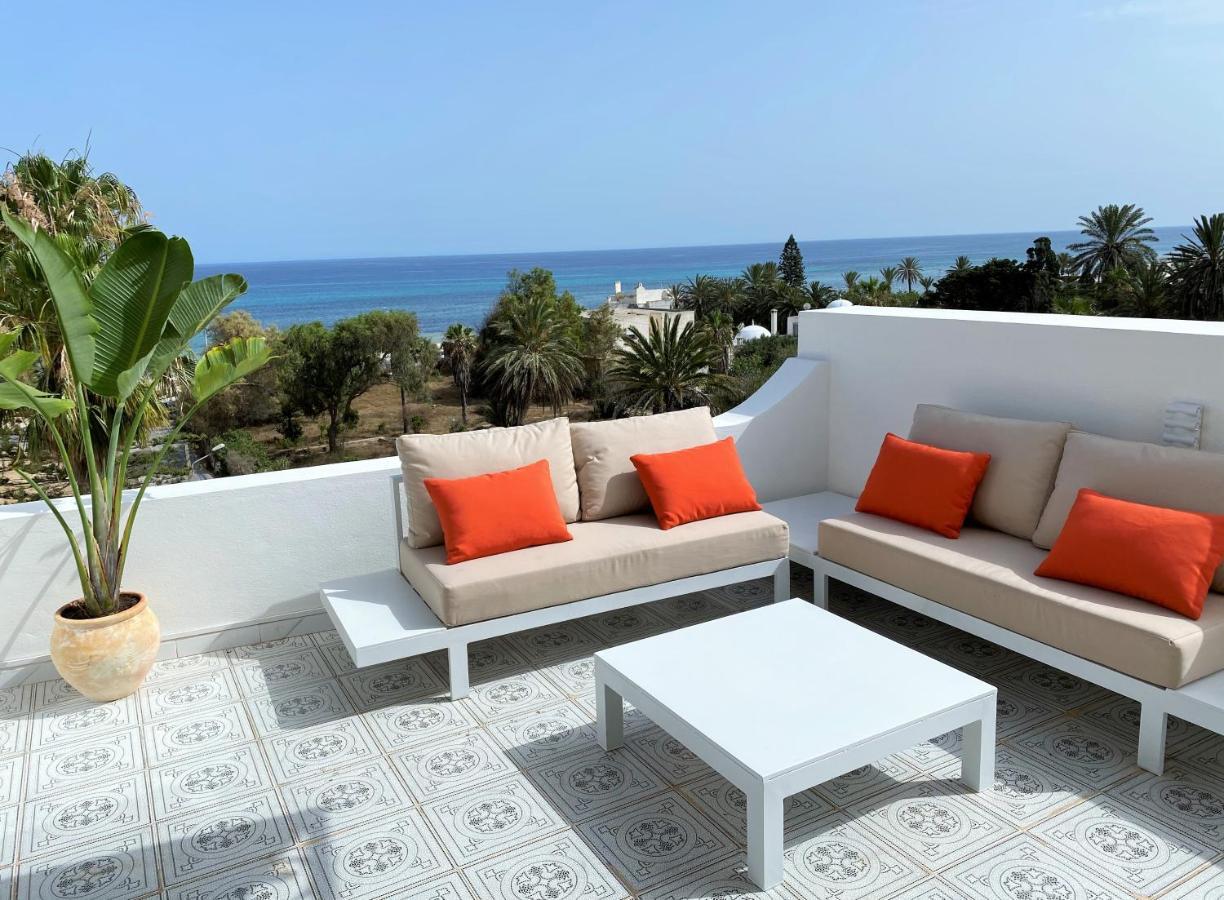 Roof Top Pied Dans L'Eau Panoramic View, 80 Meters From Seaside Hammamet Buitenkant foto