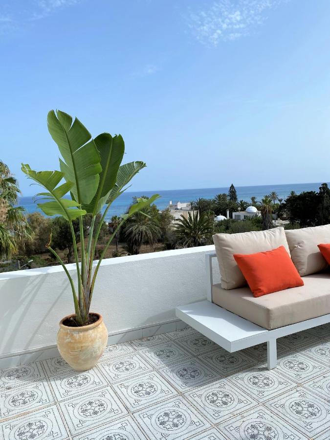 Roof Top Pied Dans L'Eau Panoramic View, 80 Meters From Seaside Appartement Hammamet Buitenkant foto