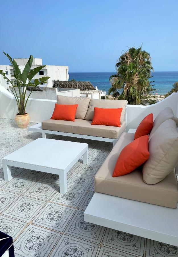 Roof Top Pied Dans L'Eau Panoramic View, 80 Meters From Seaside Hammamet Buitenkant foto